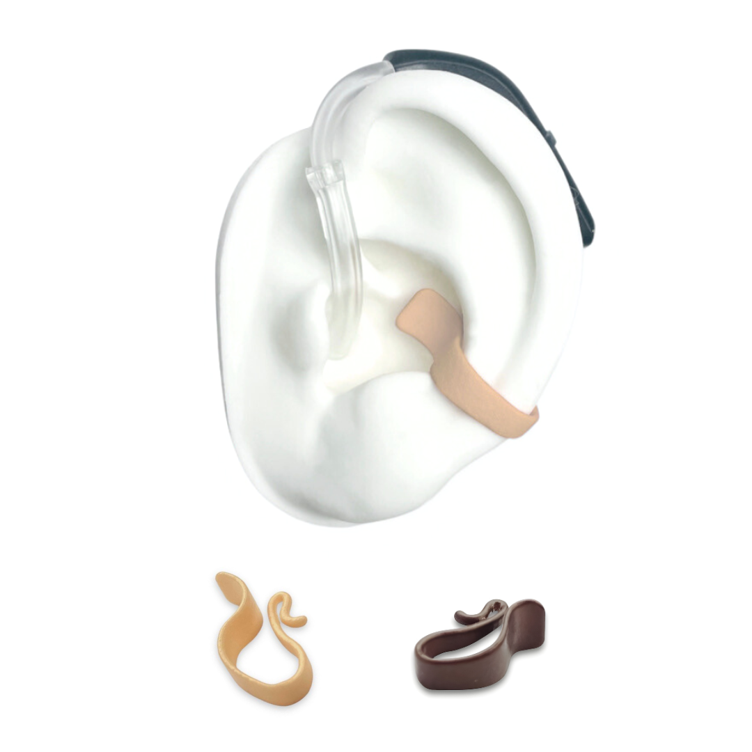 健康アクセサリー CLEMITA athlete Skin Colored Insurance Clip - Flexi Clip | DEAFMETAL® Hearing Jewelry